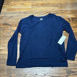 Women's Long Sleeve Navy Top